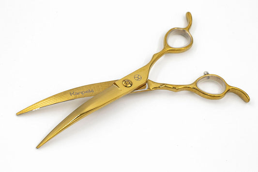 Gold 7" Extreme Curved Scissor