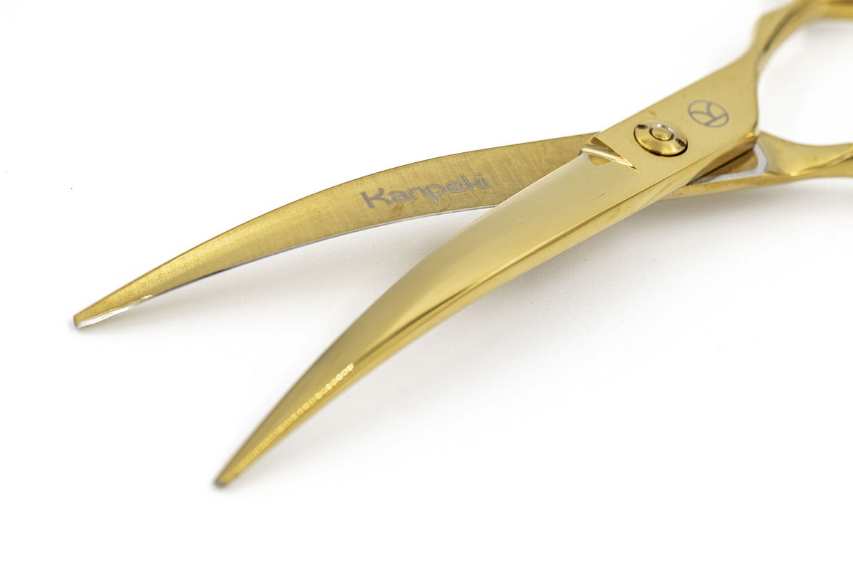 Gold 7" Extreme Curved Scissor