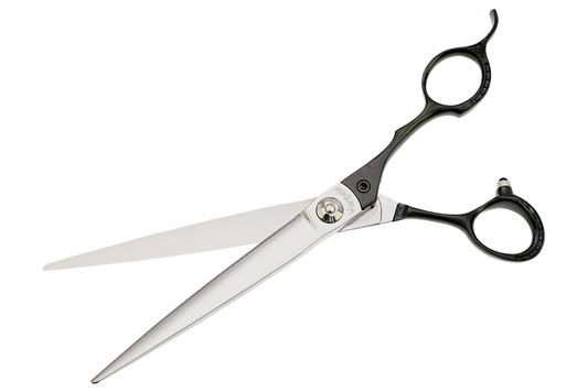 Pegasus 7" Straight Black Handle Scissor