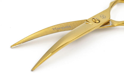 Gold 7" Extreme Curved Scissor