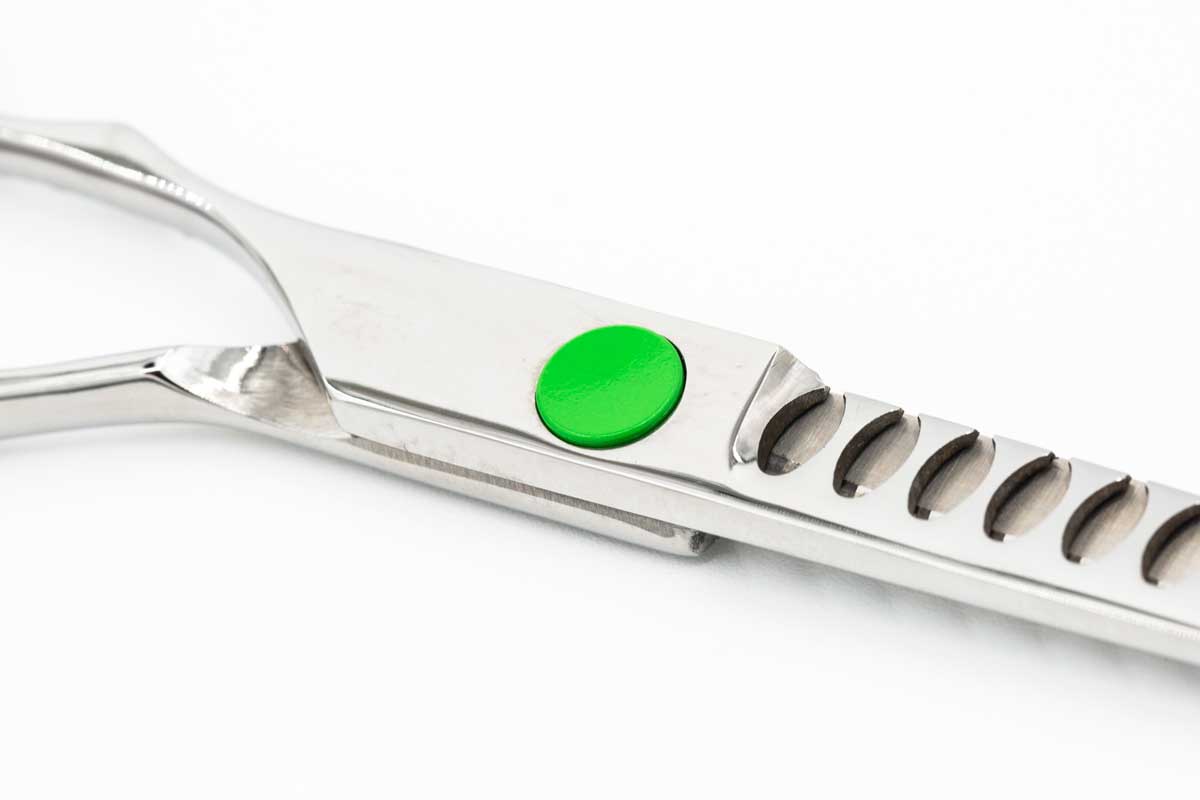 Kanpeki Green Dot Left Handed 6.5" 14T Chunker Scissor