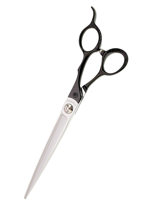 Pegasus 7" Straight Black Handle Scissor