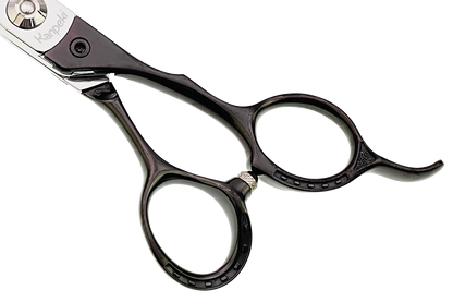 Pegasus 7.25" Straight Black Handle Scissor