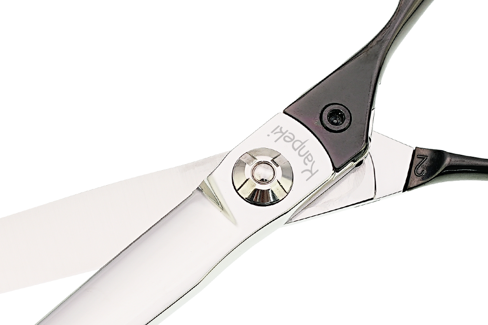 Pegasus 7.25" Straight Black Handle Scissor