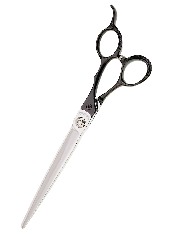Pegasus 7.25" Straight Black Handle Scissor
