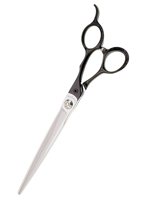Pegasus 7.25" Straight Black Handle Scissor