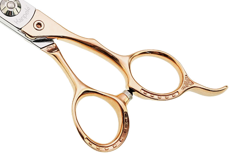 Pegasus 7.25" Straight Gold Handle Scissor