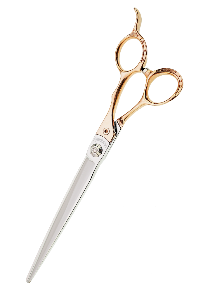 Pegasus 7.25" Straight Gold Handle Scissor