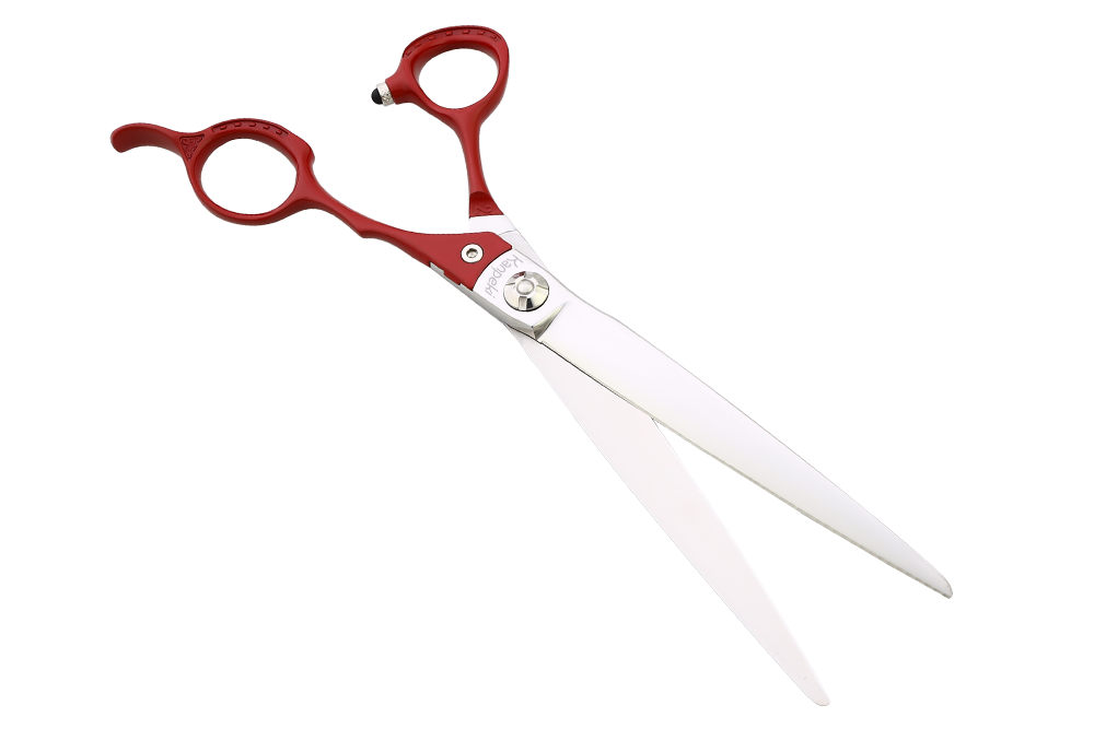 Pegasus 7.25" Straight Red Handle Scissor