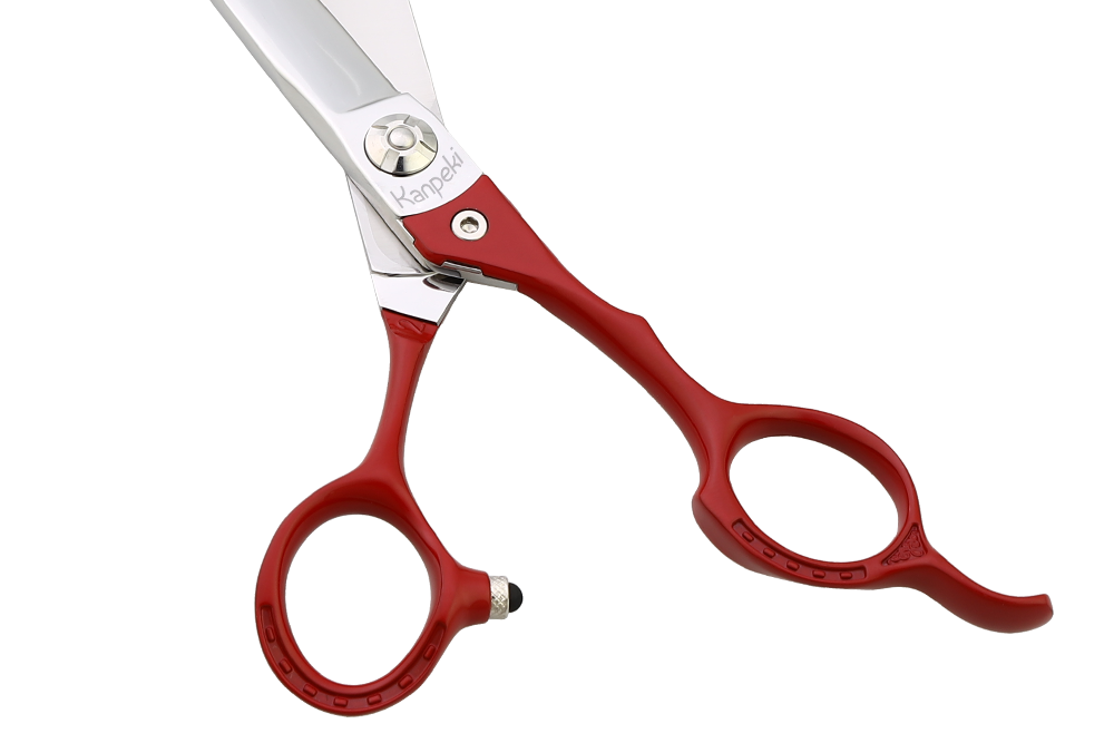 Pegasus 7.25" Straight Red Handle Scissor