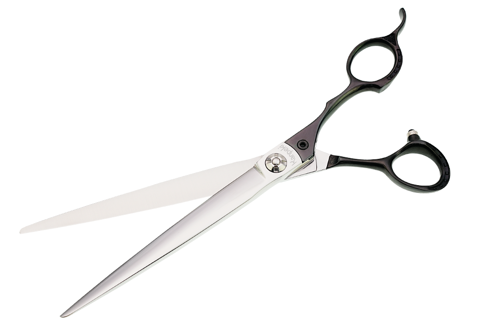 Pegasus 7.5" Straight Black Handle Scissor