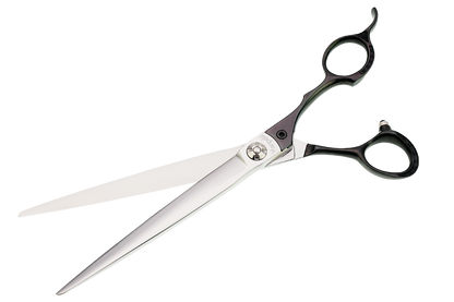 Pegasus 7.5" Straight Black Handle Scissor