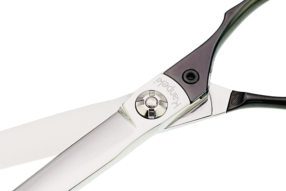 Pegasus 7.5" Straight Black Handle Scissor