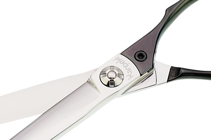 Pegasus 7.5" Straight Black Handle Scissor