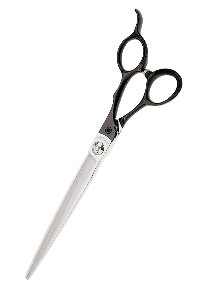 Pegasus 7.5" Straight Black Handle Scissor