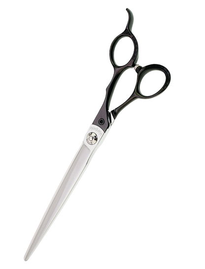 Pegasus 7.5" Straight Black Handle Scissor