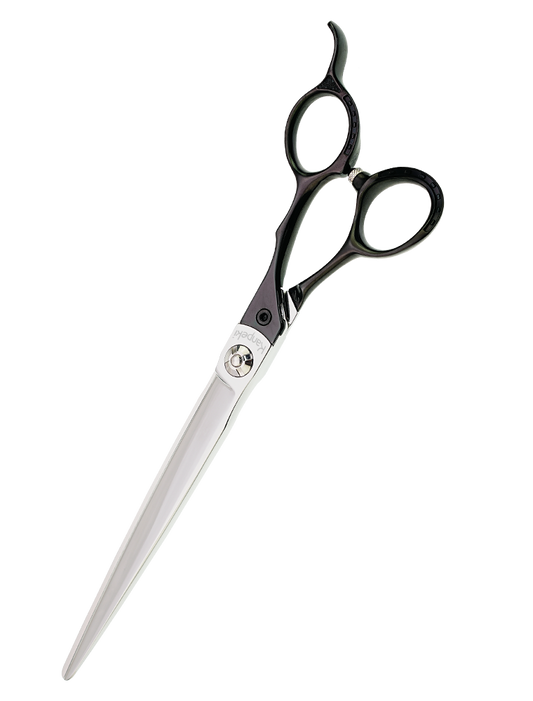 Pegasus 7.5" Straight Black Handle Scissor