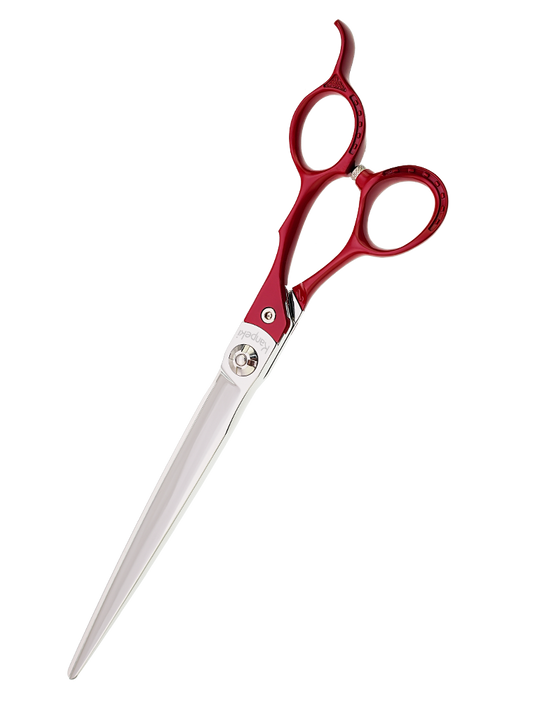 Pegasus 7.5" Straight Red Handle Scissor